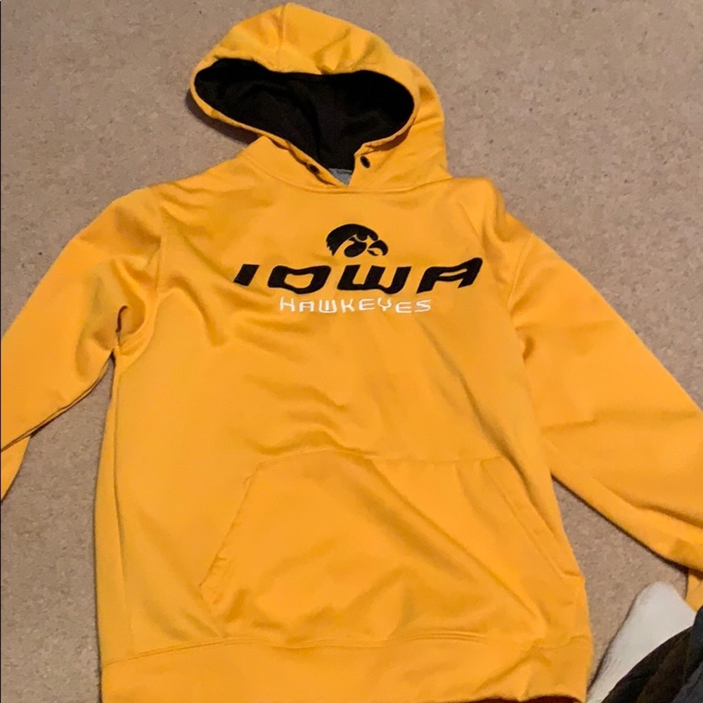 Yellow Iowa Hawkeyes hoodie